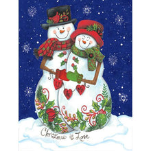 Load image into Gallery viewer, Snowman  - Full Drill Round Drill - 30x40cm