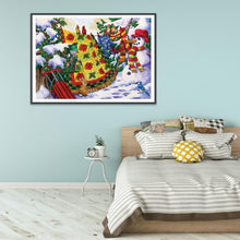 Load image into Gallery viewer, Snowman - Full Drill Round Drill - 40x30cm