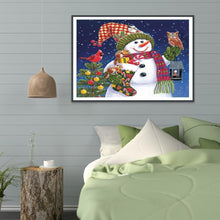 Load image into Gallery viewer, Snowman - Full Drill Round Drill - 40x30cm