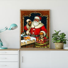 Load image into Gallery viewer, Santa Claus Snowman  - Full Drill Round Drill - 40x30cm