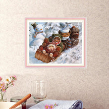 Load image into Gallery viewer, Bear - Full Drill Round Drill - 35x30cm