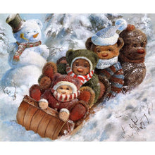 Load image into Gallery viewer, Bear - Full Drill Round Drill - 35x30cm