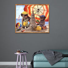 Load image into Gallery viewer, Bear - Full Drill Round Drill - 35x30cm