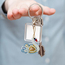 Load image into Gallery viewer, 4pcs Swan DIY Keychain