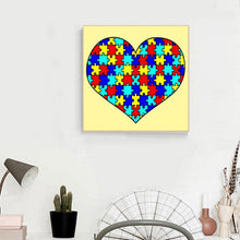 Load image into Gallery viewer, Heart - Full Drill Round Drill - 30x30cm
