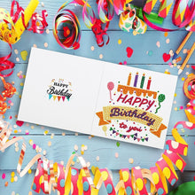 Load image into Gallery viewer, 12pcs Birthday Greeting Card Diamond Painting