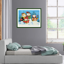 Load image into Gallery viewer, Snowman - Full Drill Round Drill - 40x30cm