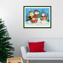 Load image into Gallery viewer, Snowman - Full Drill Round Drill - 40x30cm