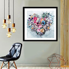 Load image into Gallery viewer, Love Skull Flower - Full Diamond Painting - 30x30cm