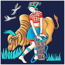 Load image into Gallery viewer, Girl - Full Drill Round Drill - 30x30cm