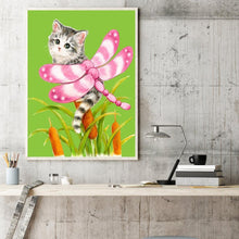 Load image into Gallery viewer, Cat - Full Drill Round Drill - 30x30cm