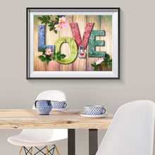 Load image into Gallery viewer, LOVE - Full Drill Round Drill - 40x30cm