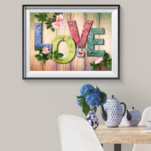 Load image into Gallery viewer, LOVE - Full Drill Round Drill - 40x30cm