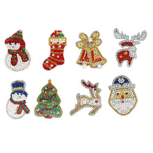 Load image into Gallery viewer, 8pcs Christmas DIY Keychain