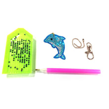 Load image into Gallery viewer, 5pcs Dolphin DIY Keychain