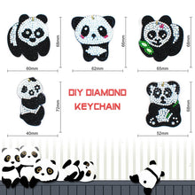 Load image into Gallery viewer, 5pcs Panda DIY Keychain