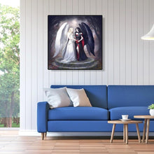 Load image into Gallery viewer, Black and White Angel - Full Drill Round Drill - 30x30cm