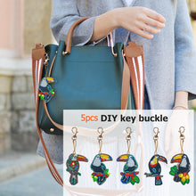 Load image into Gallery viewer, 5pcs Toucan DIY Keychain