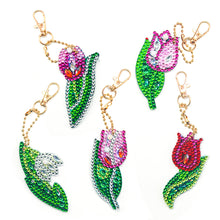 Load image into Gallery viewer, 5pcs Roses DIY Keychain