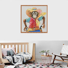 Load image into Gallery viewer, Monkey - Full Drill Round Drill - 30x30cm