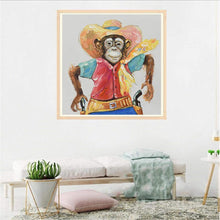 Load image into Gallery viewer, Monkey - Full Drill Round Drill - 30x30cm