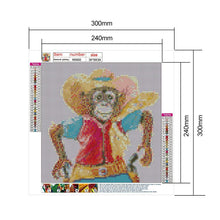 Load image into Gallery viewer, Monkey - Full Drill Round Drill - 30x30cm