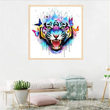 Load image into Gallery viewer, Colorful Tiger - Full Drill Round Drill - 30x30cm
