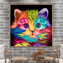 Load image into Gallery viewer, Colorful Cat - Full Drill Round Drill - 30x30cm