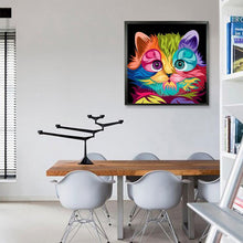 Load image into Gallery viewer, Colorful Cat - Full Drill Round Drill - 30x30cm