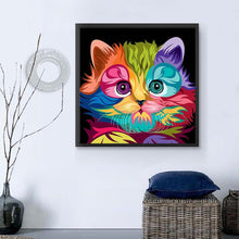 Load image into Gallery viewer, Colorful Cat - Full Drill Round Drill - 30x30cm