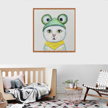 Load image into Gallery viewer, Literary Cat - Full Drill Round Drill - 30x30cm