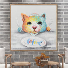 Load image into Gallery viewer, Cat Fishbone - Full Drill Round Drill - 30x30cm