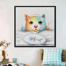 Load image into Gallery viewer, Cat Fishbone - Full Drill Round Drill - 30x30cm