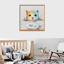 Load image into Gallery viewer, Cat Fishbone - Full Drill Round Drill - 30x30cm