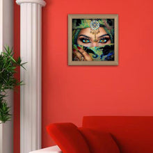 Load image into Gallery viewer, Masked Girl - Full Diamond Painting - 30x30cm