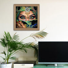 Load image into Gallery viewer, Masked Girl - Full Diamond Painting - 30x30cm