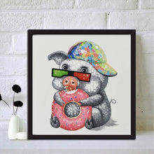 Load image into Gallery viewer, Cool Pig - Full Drill Round Drill - 30x30cm