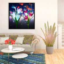 Load image into Gallery viewer, Dragonfly Flower - Full Drill Round Drill - 30x30cm