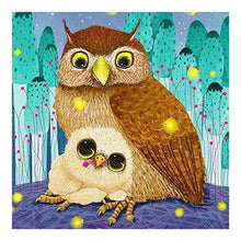 Load image into Gallery viewer, Owls Ornaments - Full Drill Round Drill - 30x30cm