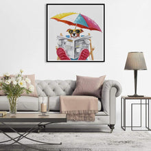 Load image into Gallery viewer, Vacation Dog - Full Drill Round Drill - 30x30cm