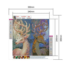 Load image into Gallery viewer, Deer Ornaments - Full Drill Round Drill - 30x30cm