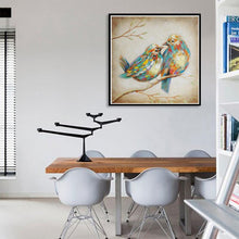 Load image into Gallery viewer, 2 Birds Ornament - Full Drill Round Drill - 30x30cm