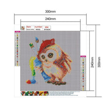 Load image into Gallery viewer, Literary Owl - Full Drill Round Drill - 30x30cm