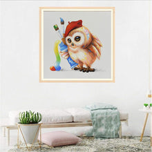 Load image into Gallery viewer, Literary Owl - Full Drill Round Drill - 30x30cm