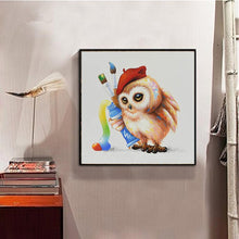 Load image into Gallery viewer, Literary Owl - Full Drill Round Drill - 30x30cm