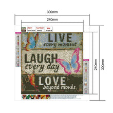 Load image into Gallery viewer, Letter Butterfly - Full Drill Round Drill - 30x30cm