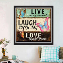 Load image into Gallery viewer, Letter Butterfly - Full Drill Round Drill - 30x30cm