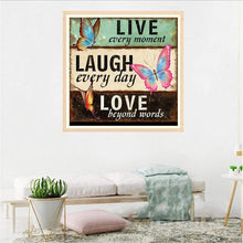 Load image into Gallery viewer, Letter Butterfly - Full Drill Round Drill - 30x30cm