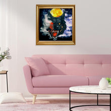 Load image into Gallery viewer, Wolf and Moon - Full Drill Round Drill - 30x30cm