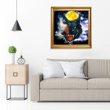 Load image into Gallery viewer, Wolf and Moon - Full Drill Round Drill - 30x30cm